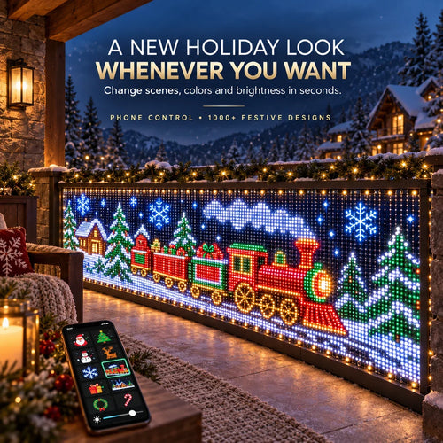 🎄CHRISTMAS -GlowCurtain💡