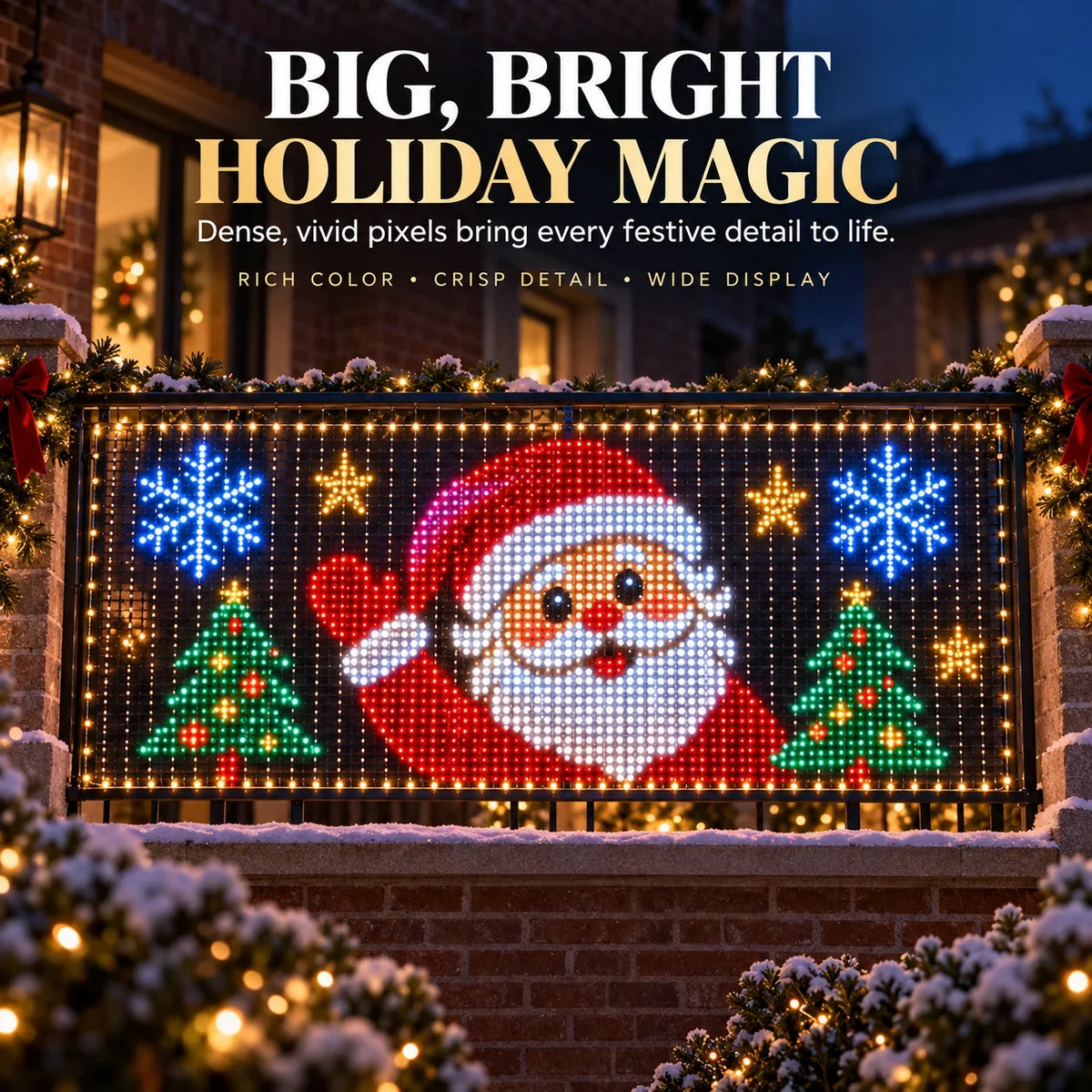 🎄CHRISTMAS -GlowCurtain💡