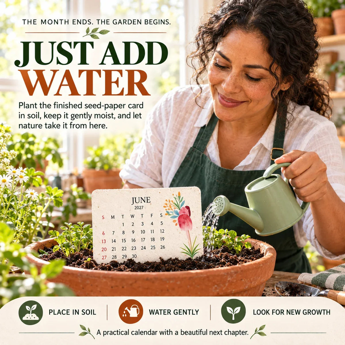 🌱Eco-Friendly Plantable “Timeless” Seed Calendar 2027