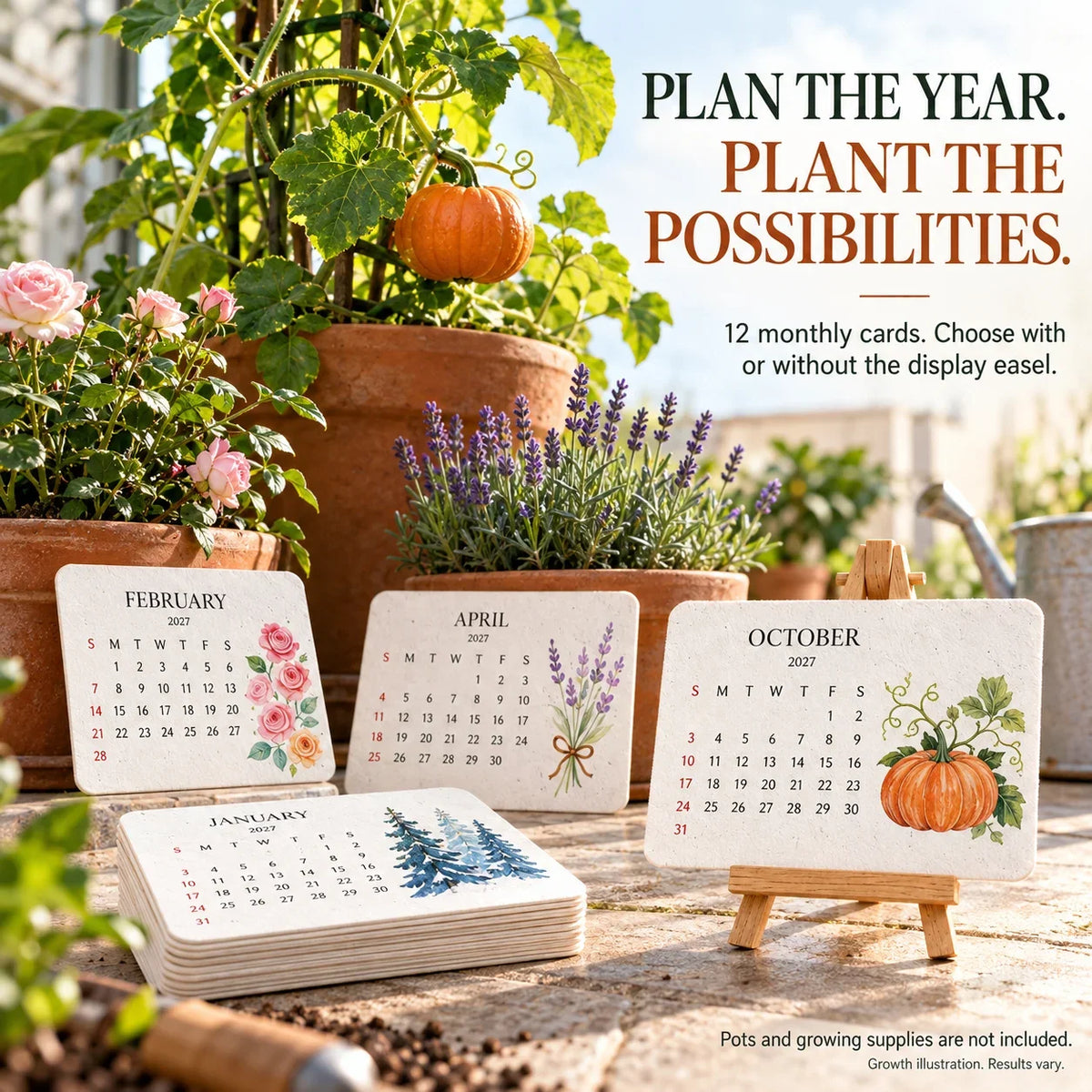 🌱Eco-Friendly Plantable “Timeless” Seed Calendar 2027