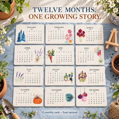 🌱Eco-Friendly Plantable “Timeless” Seed Calendar 2027